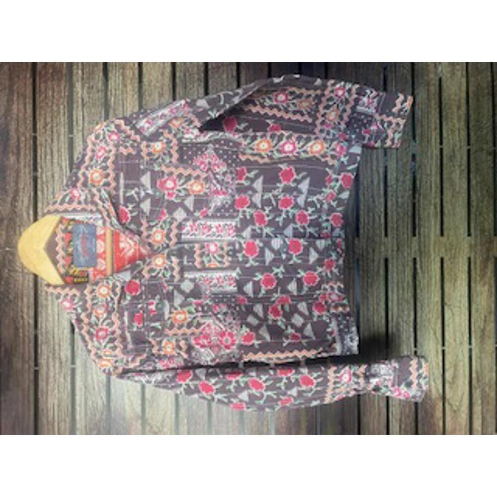 Levi's Floral Patterned Denim Jacket - image 1